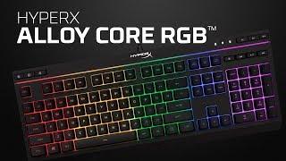 คีย์บอร์ดเกมมิ่ง RGB แบบเมมเบรน – HyperX Alloy Core RGB