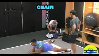 Carlos Alcaraz’s Unconventional Stretching Routine -Tennis 2025