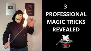 3 PROFESSIONAL MAGIC TRICKS REVEALED 🪄 #magic #tricks #trending #viral #viralvideo #trend