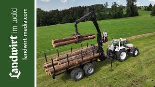 Homemade logging trailer | FARMER in the forest