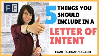 5 Things You Should Include in a Letter of Intent