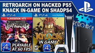 KNACK In Game on ShadPS4, RetroArch on Jailbroken PS5 & More