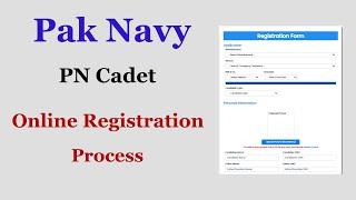 Pak Navy PN Cadet Online Registration Process | Join Pak Navy as PN Cadet