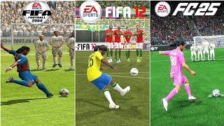 Ronaldinho FreeKick In Every FIFA (FIFA 02-FC 25)