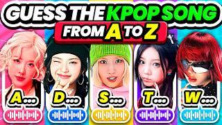 Guess the K-Pop Song: A to Z Challenge!  | KPOP QUIZ 2025