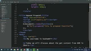 Append And Prepend Method in jQuery (WEB_PROGRAMMING_COMPLETE_COURSE)