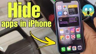 How to hide apps in iphone | Iphone me apps hide kaise kare full process