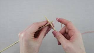 How to knit two stitches together