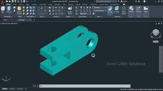 AutoCAD 3D Model Tutorial_02 | Tamil | 2023 |