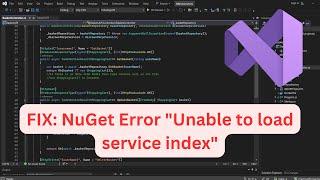 FIX: NuGet Error "Unable to load service index"