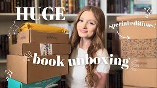 Huge Book Unboxing!🩷(fairyloot, bookish box, mystic box, and more!)