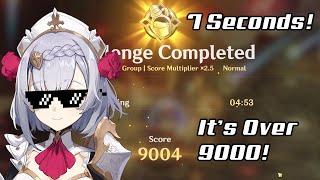 Noelle gets OVER 9000 points in the new event! 7 Second clear time!