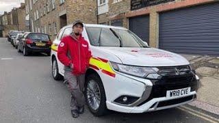 Driving an Outlander Mitsubishi of British Red Cross Emergency Response service