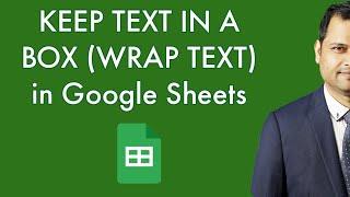 How to keep text in box in Google sheets | Wrap text | How to make text fit in cell
