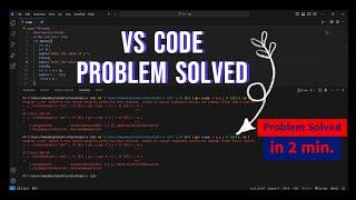 VS Code Output Problem  | Showing the Red Lines Errors in Terminal | #vscode #problem #cpp #C #viral