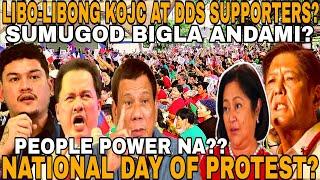 GRABE LIBO-LIBONG KOJC AT DDS SUPPORTERS SUMUGOD SA SB PARK BATASAN QUEZON CITY SIGAW PBBM RESIGN NA