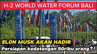 Suasana H-2 World Water Forum 10 Bali Re-Registration di Nusa Dua Beach Hotel