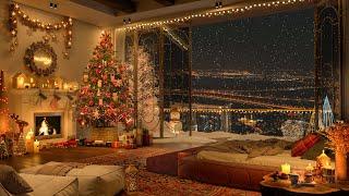 Christmas Dreams Unveiled | Cozy Bedroom Elegance with Smooth Jazz in Anticipation of 2024 ️