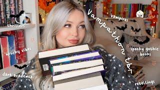 vampathon tbr  all the books i plan to read during a cosy & spooky week of reading ️