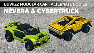 BuWizz Modular Car alternate bodies - Nevera & Cybertruck