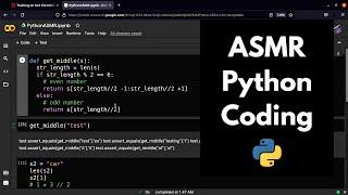 ASMR Coding in Python | keyboard typing | soft-spoken