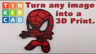 Make a 3D Print Out of Any Outline Image in Tinkercad