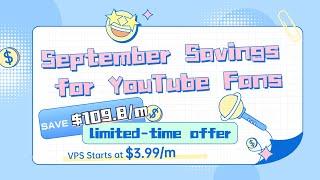 September Savings for YouTube Fans: Hosting Plans Start $3.99/m
