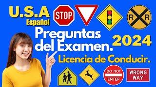 2024 ACTUAL EXAMEN TEORICO DE MANEJO EN ESPAÑOL.LICENCIA DE CONDUCIR EN U.S.A