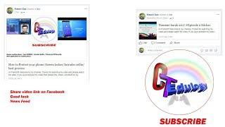 Share youtube video link in Facebook Feed in Larg picture like a professional way/ promote/ Better