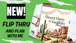 NEW!  Cassthetic Plans Desert Oasis [Flip Thru and Plan With Me]