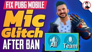 Fix Mic Glitch Pubg Mobile After Ban | how to fix mic glitch in pubg mobile in lobby