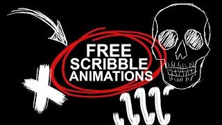 FREE Scribble ANIMATION Effects- No Plugins (Premiere Pro, FCP, Sony Vegas)