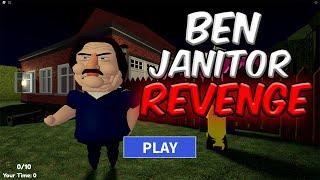 BAPAK IPIN KEJAR AKU  || ROBLOX BEN JANITOR REVENGE