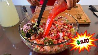 Ceviche de camaron con 200 pesos para la Familia