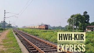 13033 Howrah-Katihar Express Hauled by Red HWH WAP4 passing with 90+ kmph cruise speed.