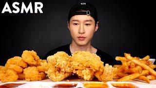 ASMR POPEYES Chicken Tenders & Popcorn Shrimp Mukbang (No Talking) EATING SOUNDS | Zach Choi ASMR