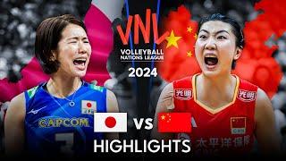  JAPAN vs CHINA  | Highlights | Women's VNL 2024