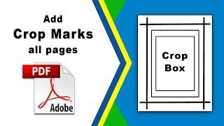 How to add crop marks on all pages at once in pdf using Adobe Acrobat Pro DC