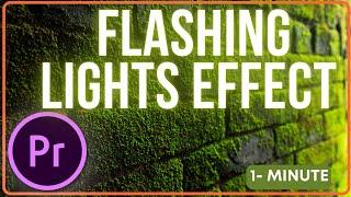 How to Flashing Lights Effect Premiere Pro | Learn Adobe #adobepremierepro