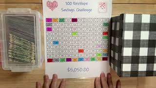 100 ENVELOPE SAVINGS CHALLENGE/UNSTUFFING AND RESTUFFING! #cashenvelopes #cashstuffing #budgeting