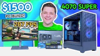 Best VALUE RTX 4070 Super Gaming PC Build!  [Sub-$1500 Build - ft. 7600X & Pop Air!]