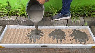 Flower pots craft // Details how to make Flower pots from Cement and Egg trays