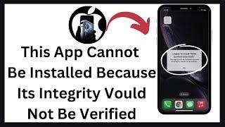 Integrity could not be verified iphone ( 2024)