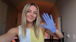 ASMR | Full Facial Examination with Latex Gloves | Up Close Personal Attention
