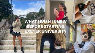 what I wish I knew before starting Exeter University