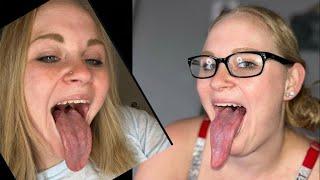 Girls Long Tongue