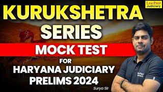 Haryana Judiciary Prelims Exam 2024 | Mock Test for Haryana Judiciary | HJS 2024 by Surya Sir