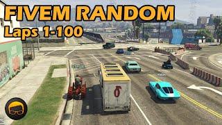 630 Random Cars In 630 Laps! Part 1 (Laps 1-100) - GTA FiveM Random All Of Them №1