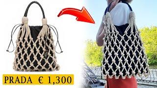 ВСЕ ХОТЯТ ЭТУ СУМКУ! Сумка Шоппер PRADA ЗА €1300 Своими Руками! / DIY