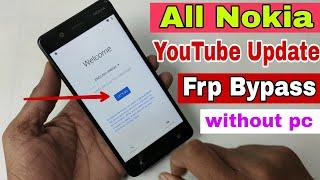 ALL Nokia Youtube Update FRP Bypass / Google Account Bypass Without Pc New Trick 100% OK